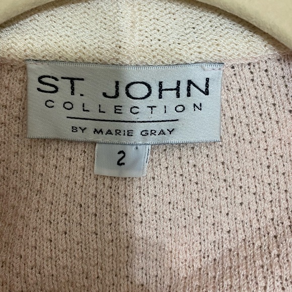 SOLD Vintage St. John Pastel Pink Long Sleeve Knit - Picture 7 of 7